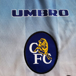 Camiseta Chelsea 1997/98 Retro Visita - detalle hombro y manga