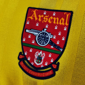 Camiseta Arsenal 1999 Retro Visita - detalle tejido