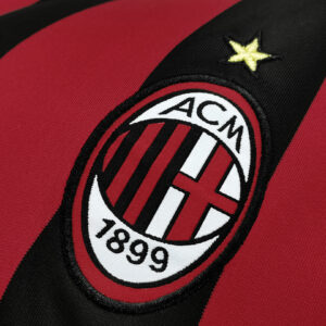 Camiseta AC Milan 2006/07 Retro Local Manga Larga - detalle