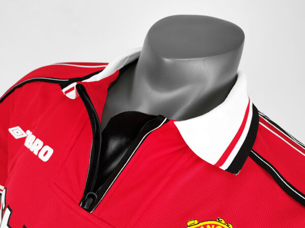Camiseta Manchester United 1996/1998 Retro Local - textura de la tela