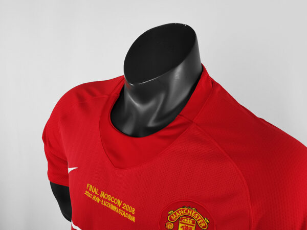 Camiseta Manchester United 2007/2008 Retro Local - detalle
