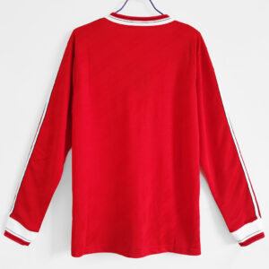 Camiseta Manchester United 1998 Local Retro Manga Larga - detalle
