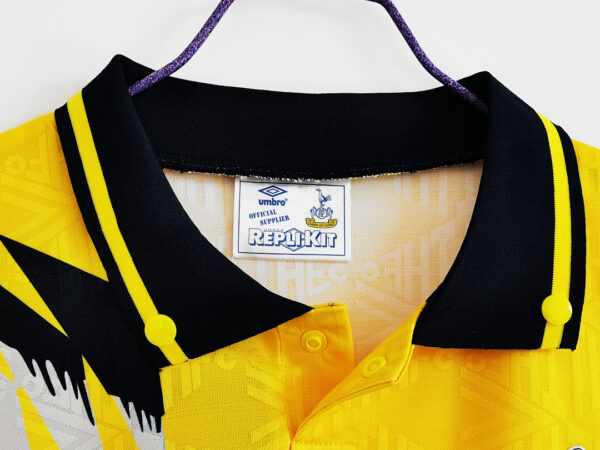 Camiseta Tottenham Hotspur 1990 Retro Local - detalle textura tela