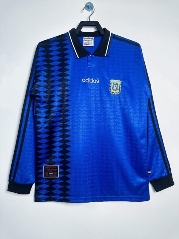 Camiseta Argentina 1994 Retro Visita Manga Larga - vista frontal