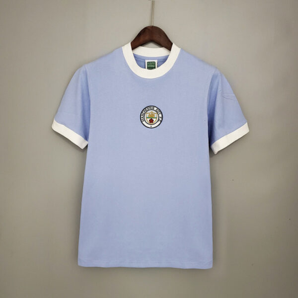 Camiseta Manchester City Retro Local - detalle inferior