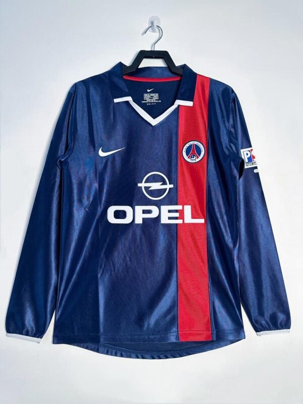Camiseta Paris Saint-Germain 1999/2000 Retro Local Manga Larga - vista frontal