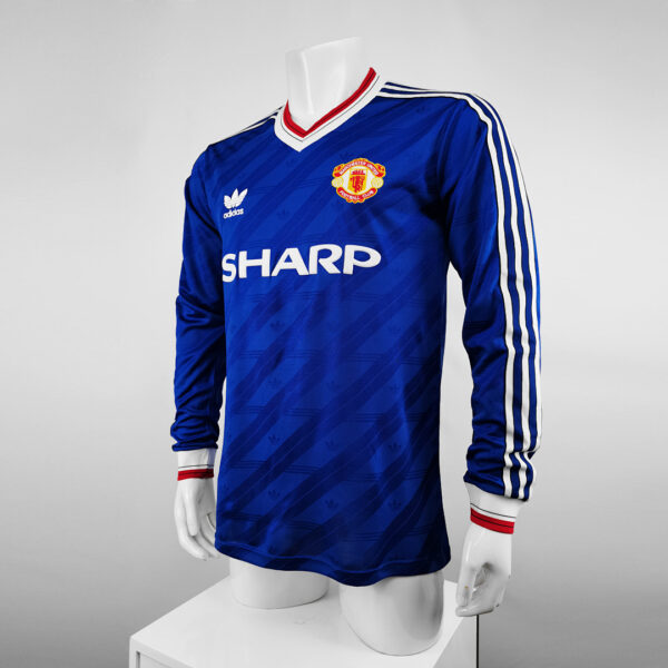 Camiseta Manchester United 1999 Retro Local Manga Larga - detalle hombro