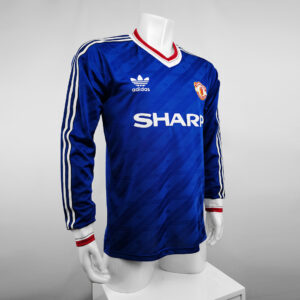Camiseta Manchester United 1986 Retro Alternativa Manga Larga - vista trasera