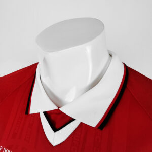 Camiseta Manchester United 1999 Retro Local Manga Larga - detalle