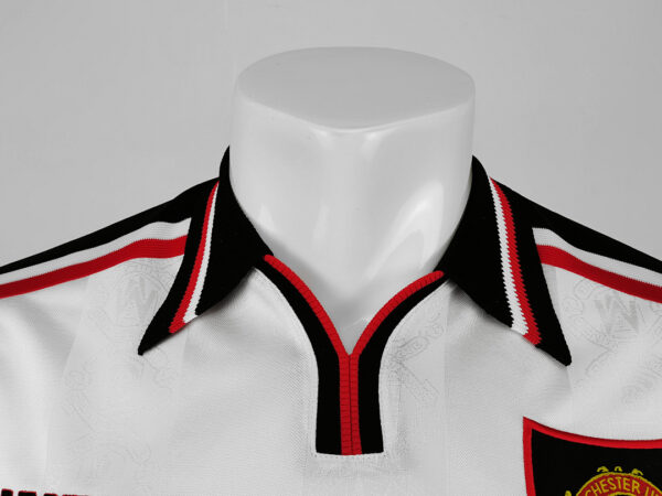 Camiseta Manchester United 1994/95 Retro Visita Manga Larga - detalle franja horizontal