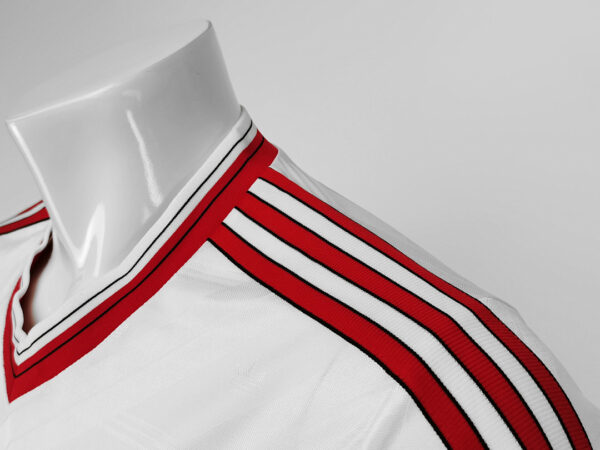 Camiseta Manchester United 1986 Retro Visita Manga Larga - detalle espalda