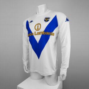 Camiseta AC Milan 2009-2010 Retro Visita Manga Larga - detalle