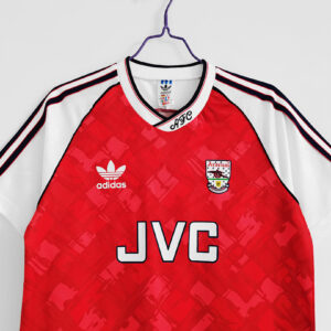 Camiseta Arsenal 1986 Local - detalle borde cuello