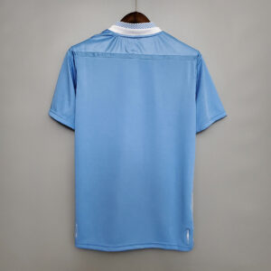 Camiseta Manchester City 2000 Retro Local - vista superior del hombro