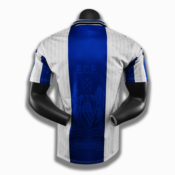 Camiseta Manchester United 1985 Visita Retro - detalle textura tela