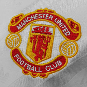 Camiseta Manchester United 1986 Retro Visita Manga Larga - detalle general