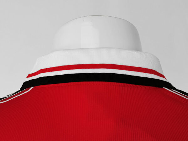 Camiseta Manchester United 2000/02 Retro Local Manga Larga - detalle