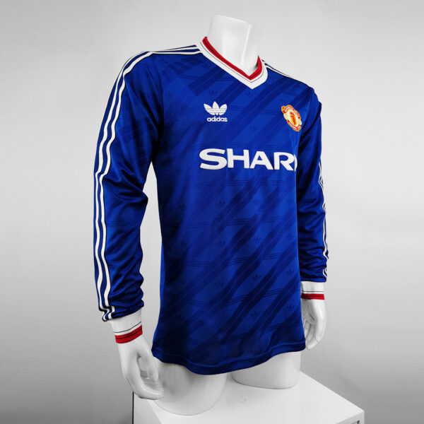Camiseta Manchester United 1999 Retro Local Manga Larga - detalle parte inferior