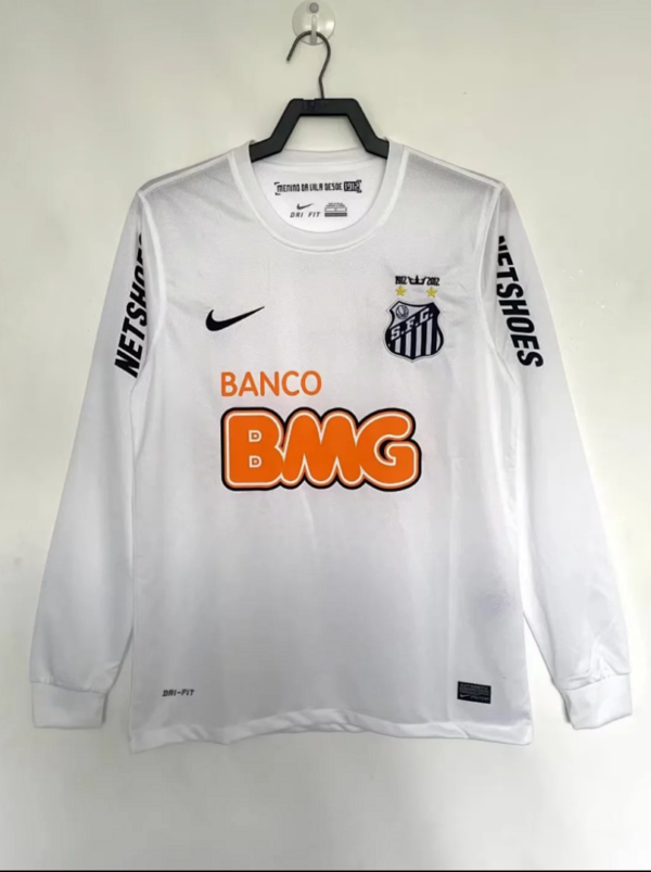 Camiseta Santos FC 2011/2012 Retro Local Manga Larga - detalle