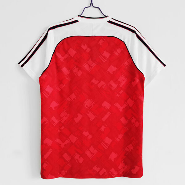 Camiseta Arsenal 1986 Local - detalle escudo ampliado