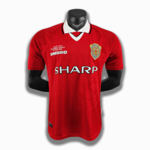 Camiseta Manchester United 1999 Retro Local - vista frontal