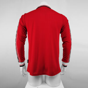 Camiseta Manchester United 2000/02 Retro Local Manga Larga - detalle