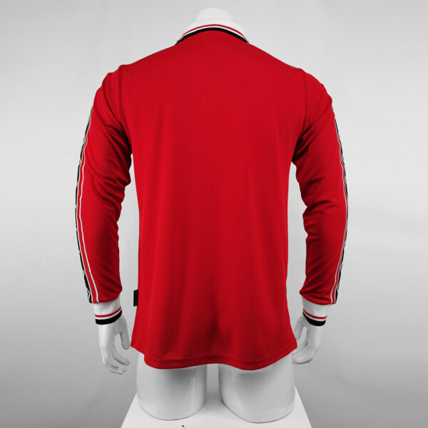 Camiseta Manchester United 2000/02 Retro Local Manga Larga - detalle