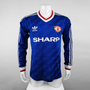 Camiseta Manchester United 1986 Retro Alternativa Manga Larga - vista frontal