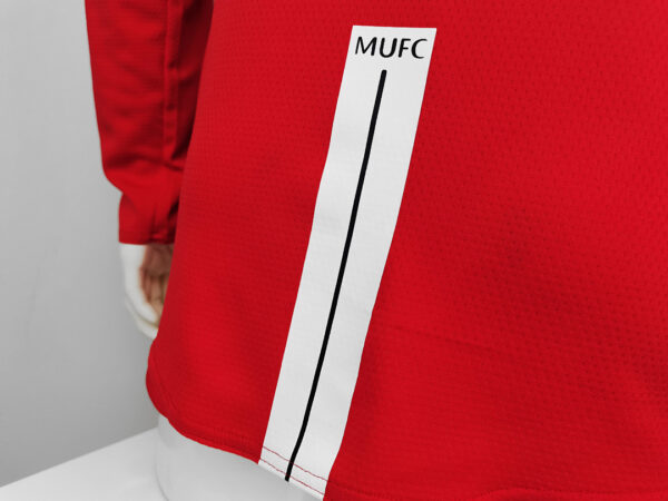 Camiseta Manchester United 2008 Retro Local Manga Larga - detalle