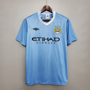 Camiseta Manchester City 2000 Retro Local - diseño general de la camiseta