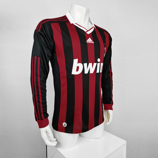 Camiseta AC Milan 2006/07 Retro Local Manga Larga - detalle