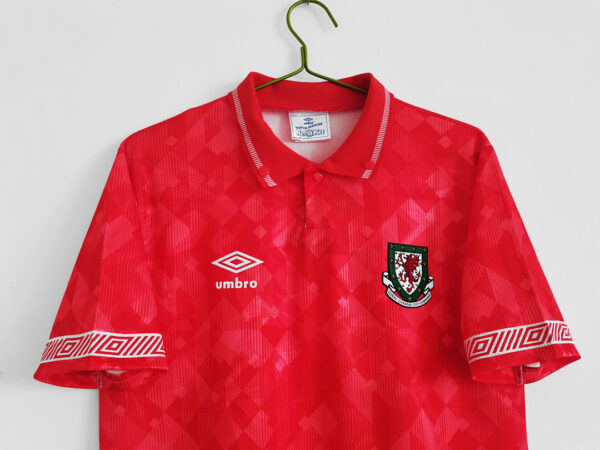 Camiseta Gales 1990/1992 Visita Retro - detalle