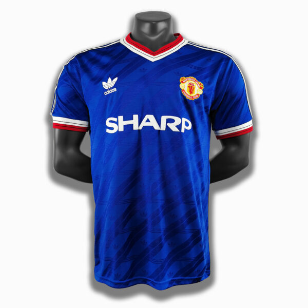 Camiseta Manchester United 1992 Retro Visita - detalle de costuras
