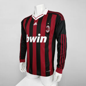 Camiseta AC Milan 2006/07 Retro Local Manga Larga - detalle