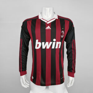 Camiseta AC Milan 2006/07 Retro Local Manga Larga - vista frontal