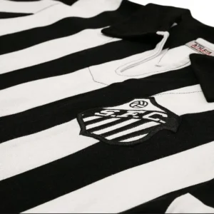 Camiseta Futbol Retro De Pele 1956 Santos De Brasil
