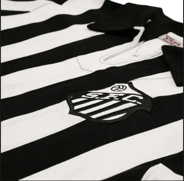 Camiseta Futbol Retro De Pele 1956 Santos De Brasil
