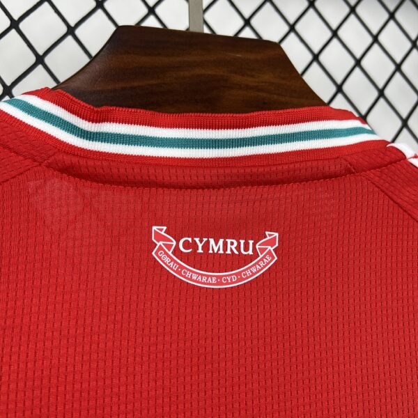Camiseta Gales Mundial 2026 Local - detalle cuello