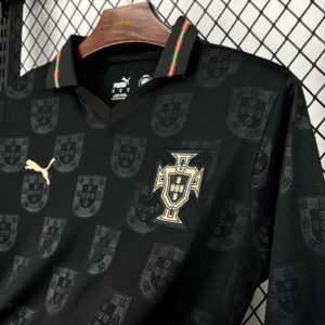 Camiseta Portugal Mundial 2026 Visita Manga Larga - detalle patrón tela