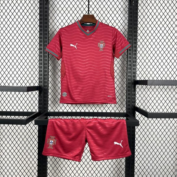Camiseta Portugal Mundial 2026 Local Niño - vista frontal