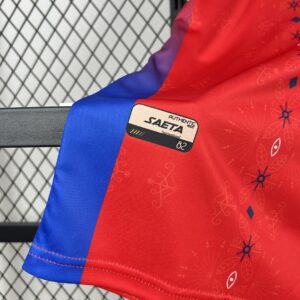 Camiseta Haití Mundial 2026 Local - detalle cuello y hombro