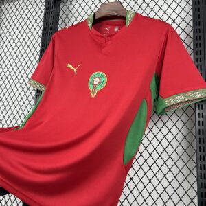 Camiseta Marruecos Mundial 2026 Pre-Partido - detalle cuello