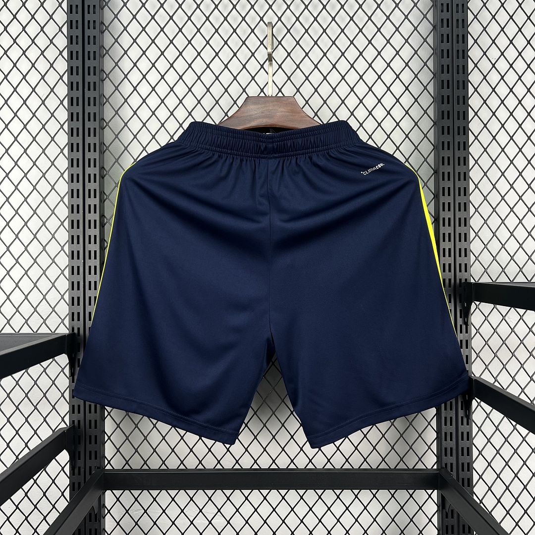 Shorts Adidas Retro Azul Marino - detalle logo trébol