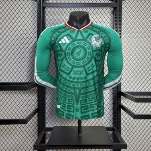 Camiseta Mexico Mundial 2026 Local Manga Larga Version Jugador - vista frontal