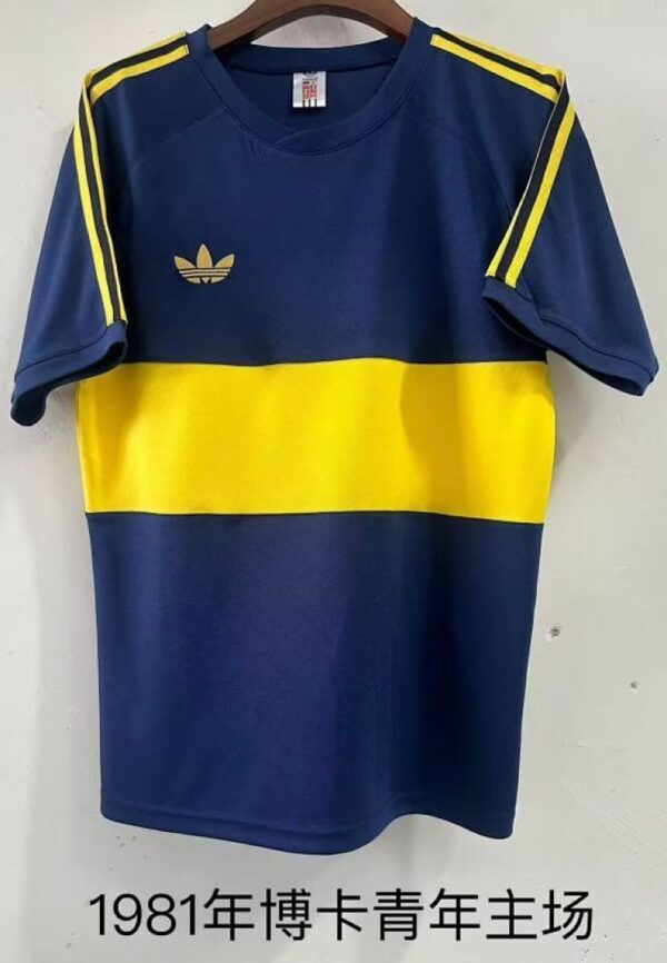 Camiseta Boca Juniors 1981 Retro Local - vista frontal