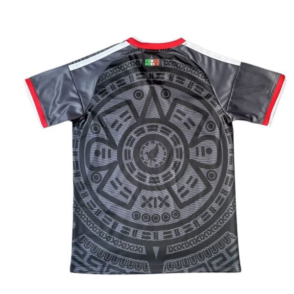 Camiseta México Mundial 2026 Visita - detalle patrón azteca inferior