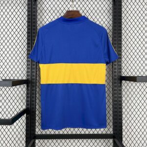 Camiseta Boca Juniors 1981/82 Retro Local Niño - detalle logo y texto