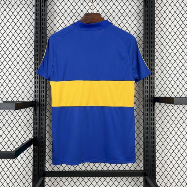 Camiseta Boca Juniors 1981/82 Retro Local Niño - detalle logo y texto