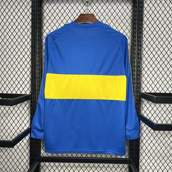 Camiseta Boca Juniors 1981 Retro Manga Larga Local - detalle escudo