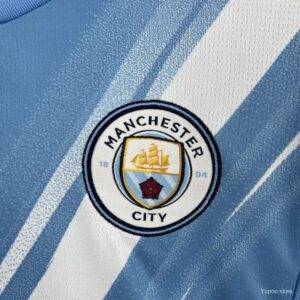 Camiseta Manchester City 2023/24 Local Mujer - detalle escudo
